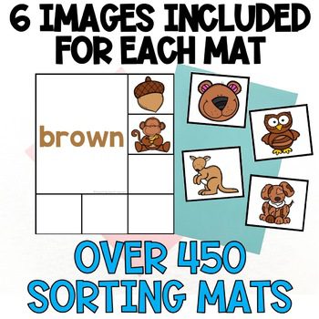 preschool centers sorting mats