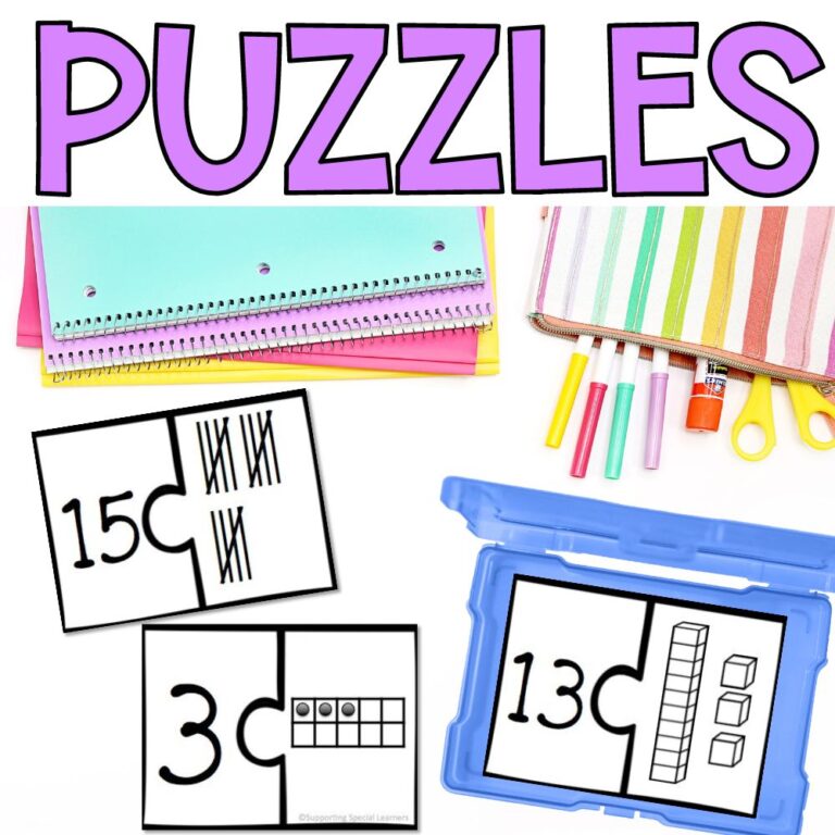 grade 1 number sense puzzles