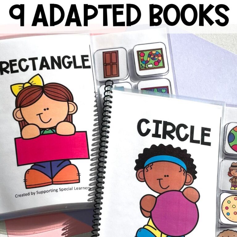 2D shapes adapted books 9 adapted books