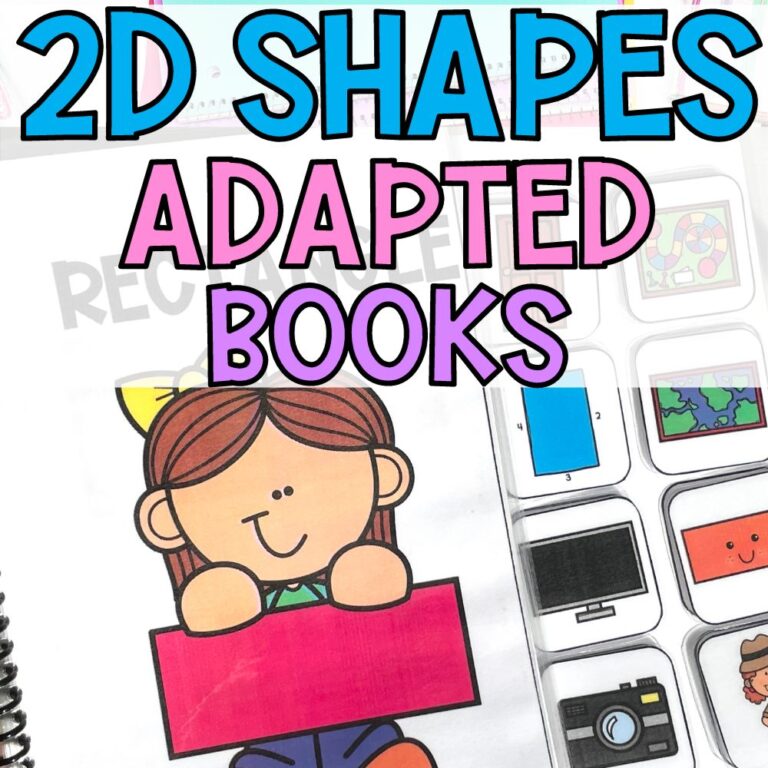 2D shapes adapted books cover
