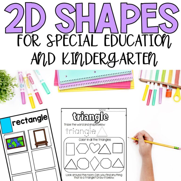 2D shapes worksheets and task cards cover