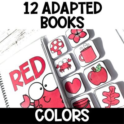 adapted books alphabet, shapes & color 12 adapted books