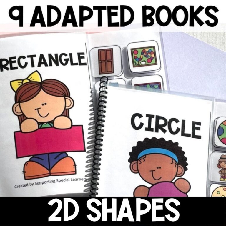 adapted books alphabet, shapes & color 9 adapted books