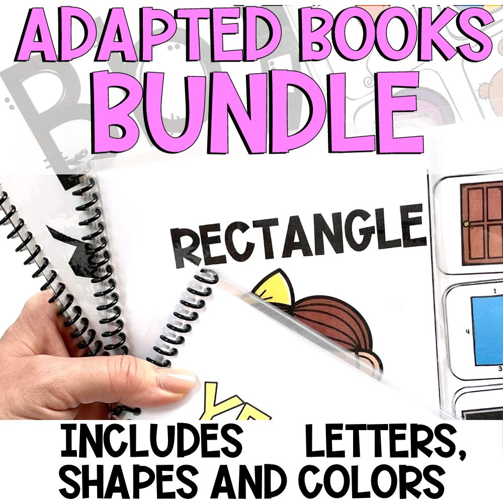 adapted books alphabet, shapes & color cover