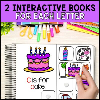 alphabet bundle 2 interactive books each letter