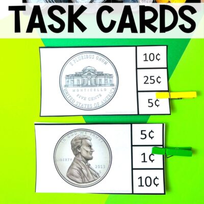 american money grade 1 unit task cards