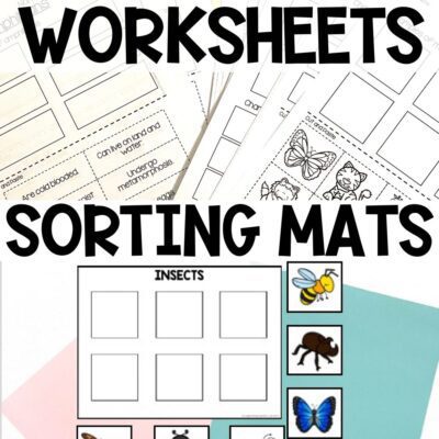 animal classification worksheets and sorting mats