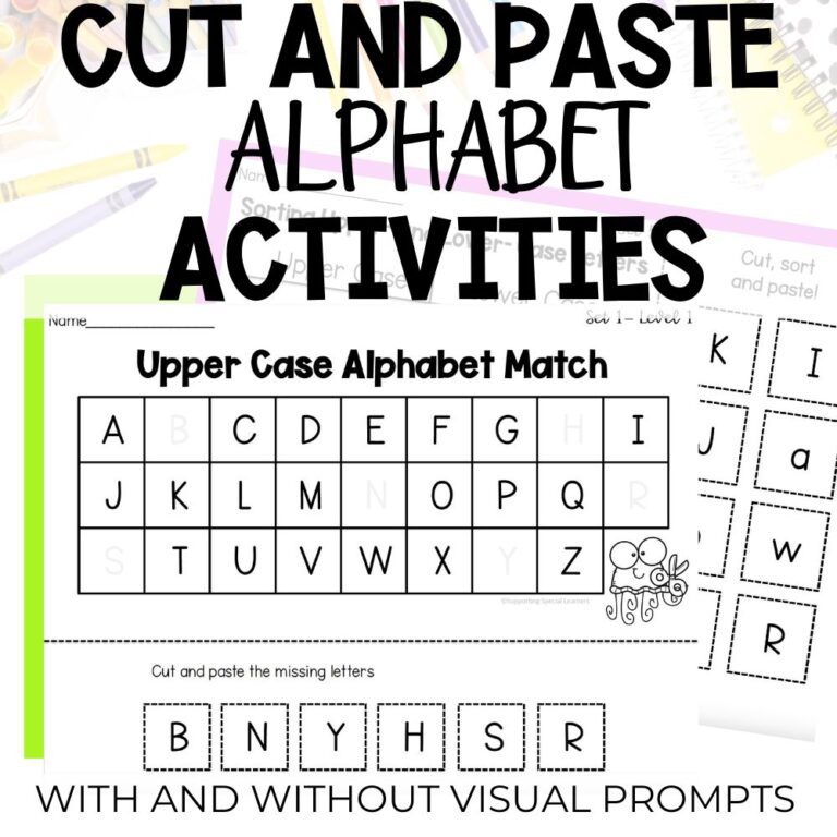 cut and paste worksheets cover