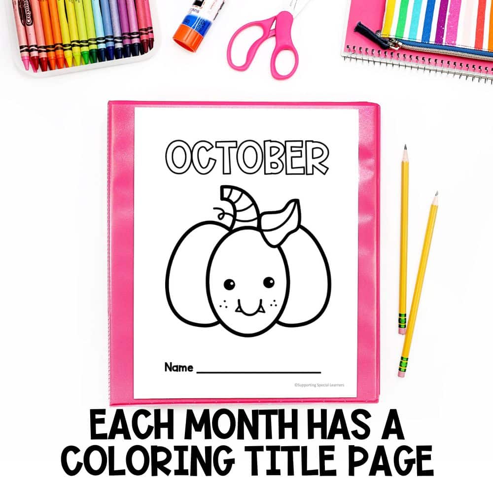 early finishers monthly activity packets monthly coloring page