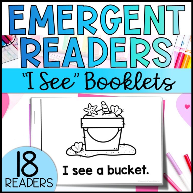emergent readers 18 i see booklets cover
