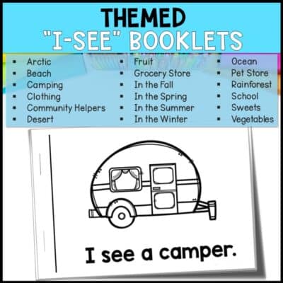 emergent readers 18 i see booklets themes