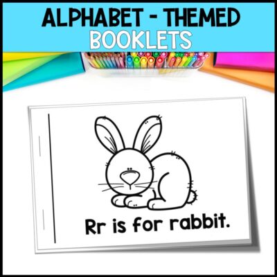 emergent readers alphabet themed booklets