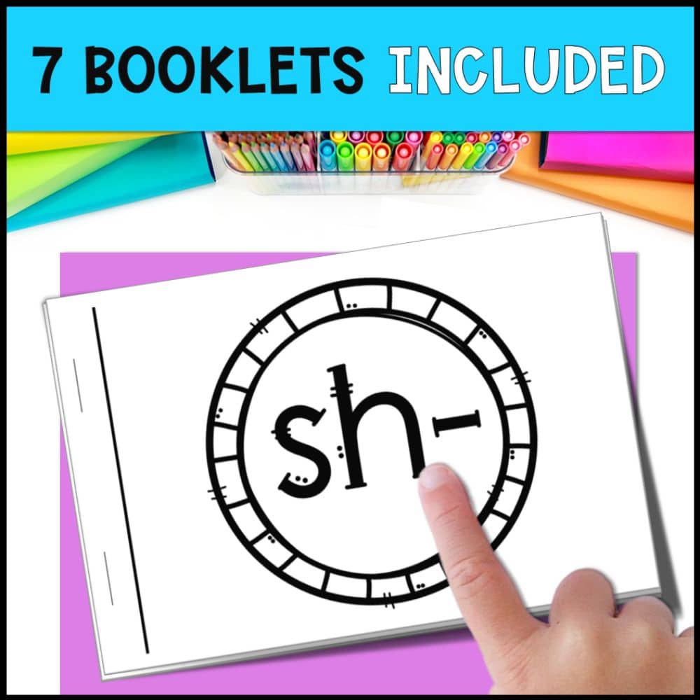 emergent readers beginning digraph 7 booklets included