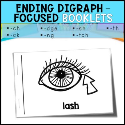 emergent readers ending digraphs focused booklets