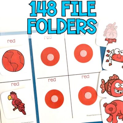 errorless learning academic bundle file folders
