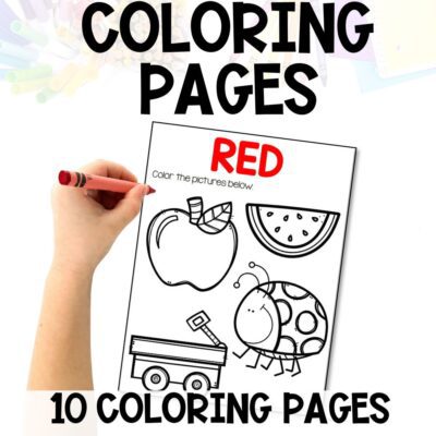 errorless learning colors coloring pages