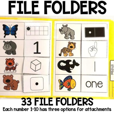 errorless learning numbers file folders