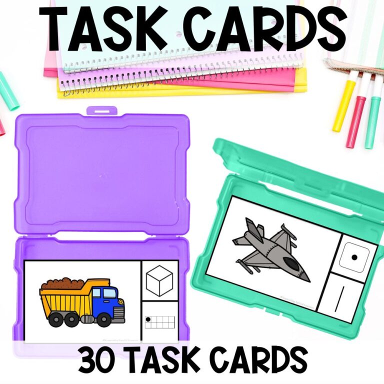 errorless learning numbers task cards