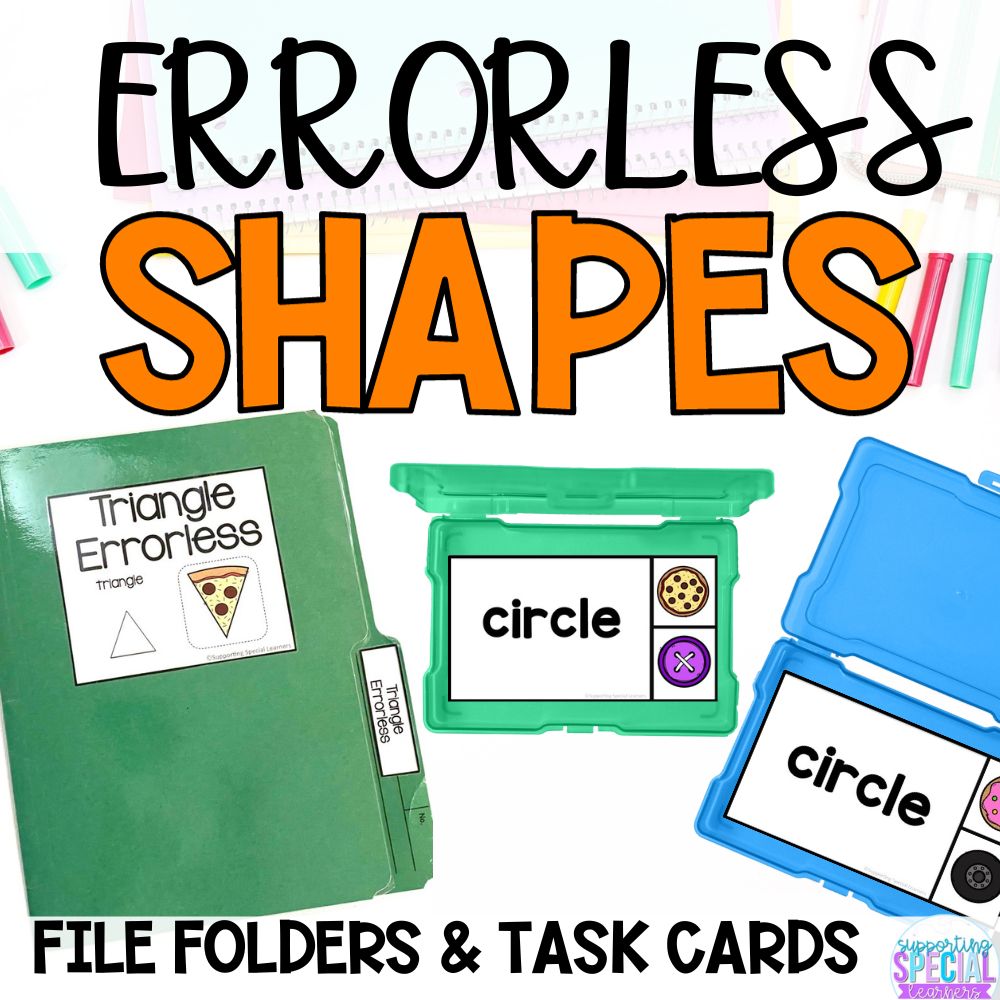 errorless learning shapes cover