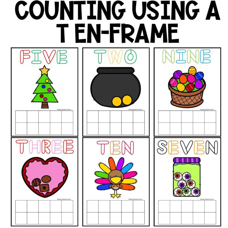 holiday playdough mats counting using ten-frame