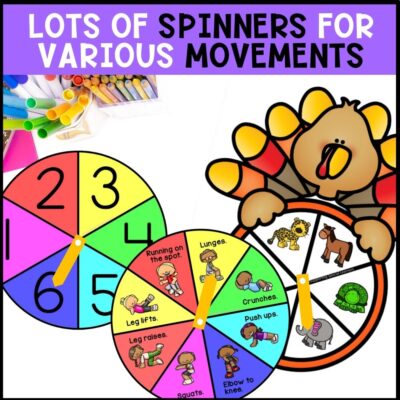 movement and brain breaks spinners