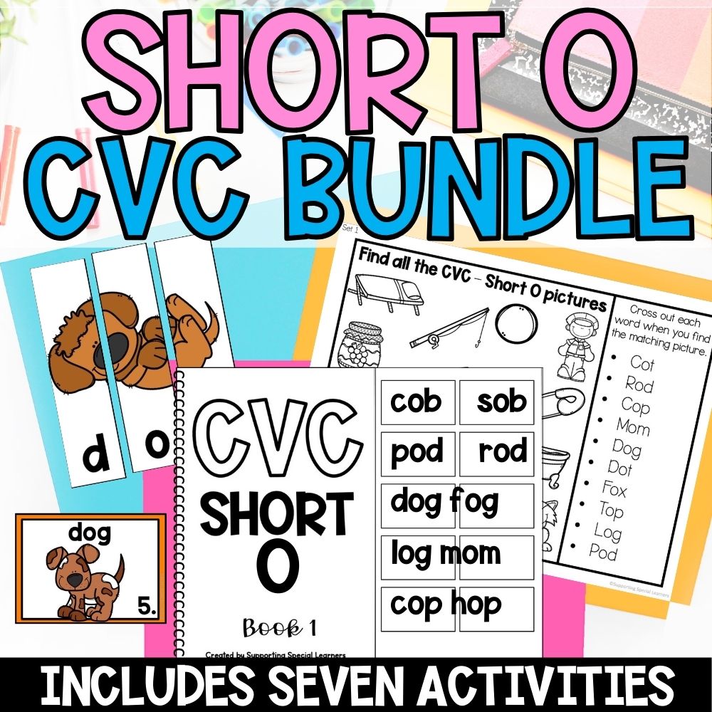 short o cvc words cover