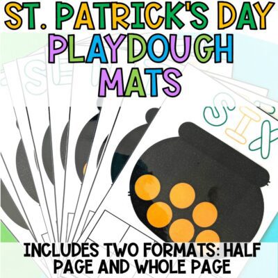 st. patrick's day playdough mats Cover