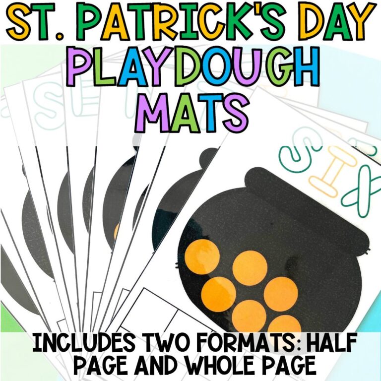 st. patrick's day playdough mats Cover
