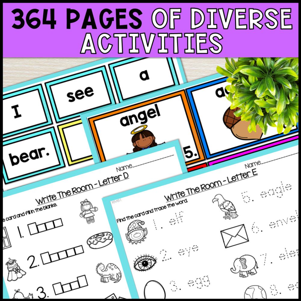 write the room alphabet 364 pages of activities