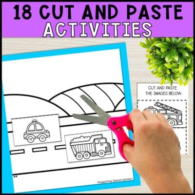 18 themes errorless learning cut and paste activities
