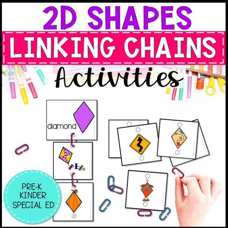 2d shapes linking chains cover