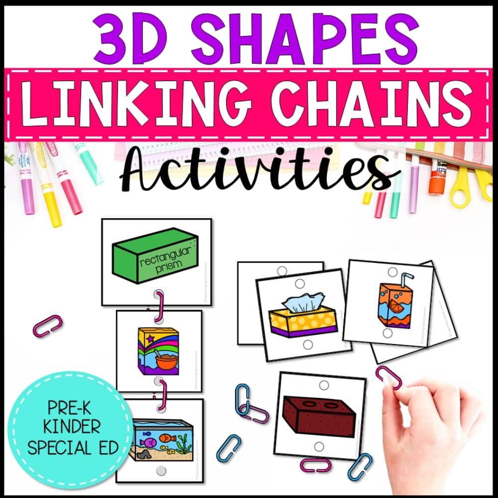 3d shapes linking chains cover