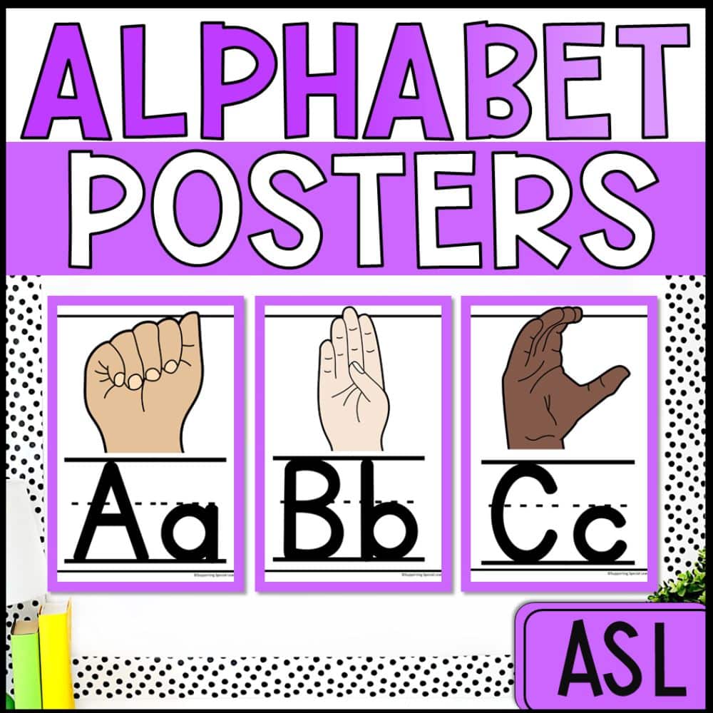 asl alphabet posters cover