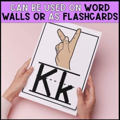 asl alphabet posters word walls or as flashcards