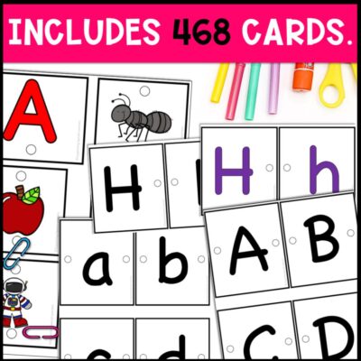 alphabet linking chains 468 cards