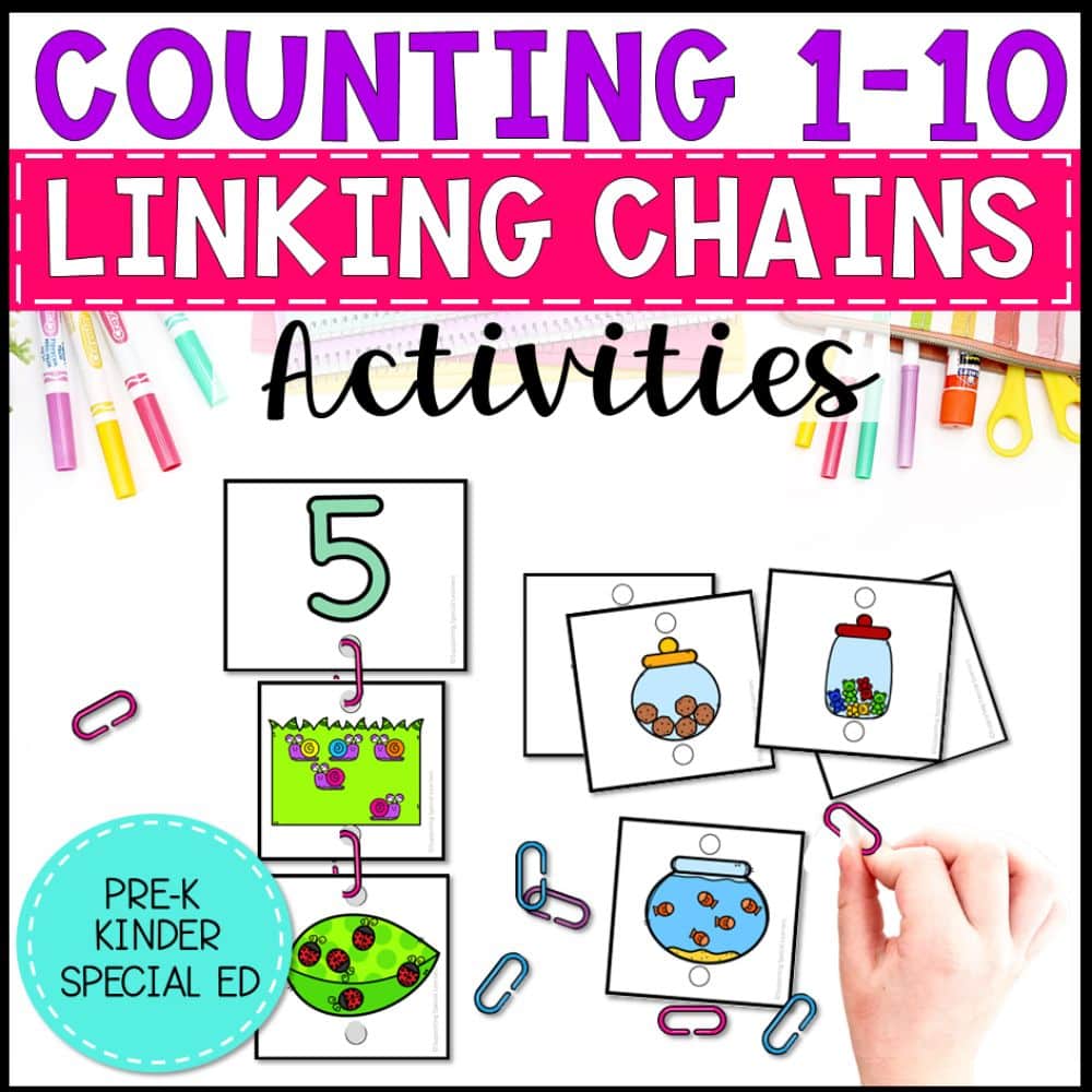 counting 1 to 10 linking chains cover