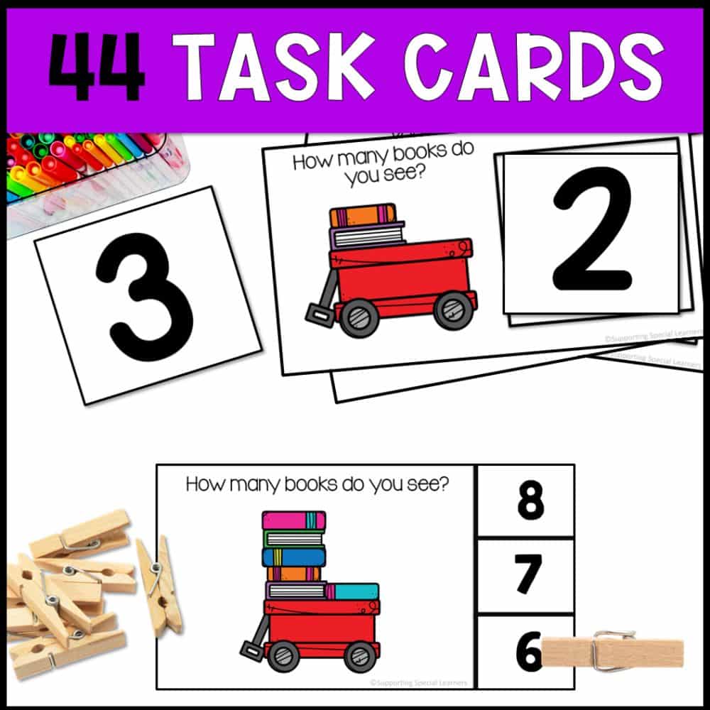counting books 0 to 10 44 task cards