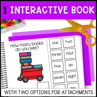 counting books 0 to 10 interactive book