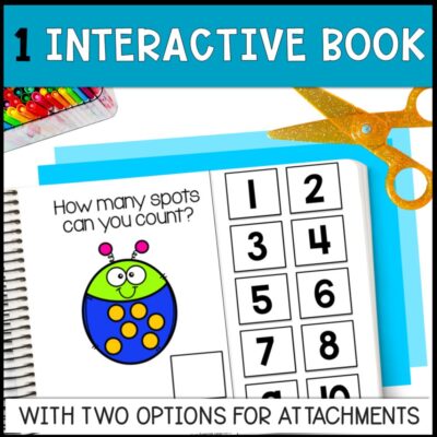 counting bugs 0 to 10 1 interactive book