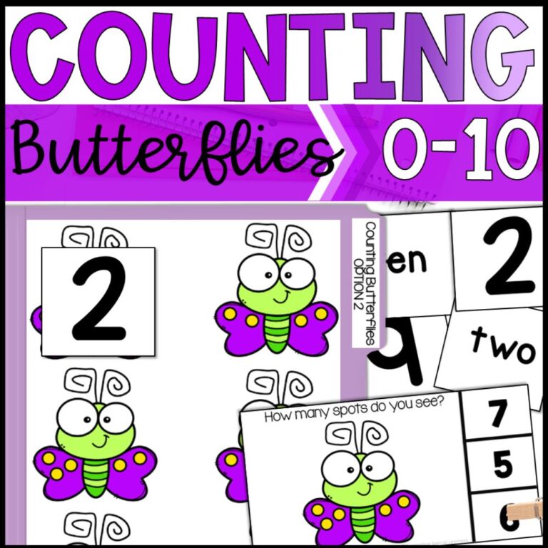 counting butterflies 0 to 10 cover