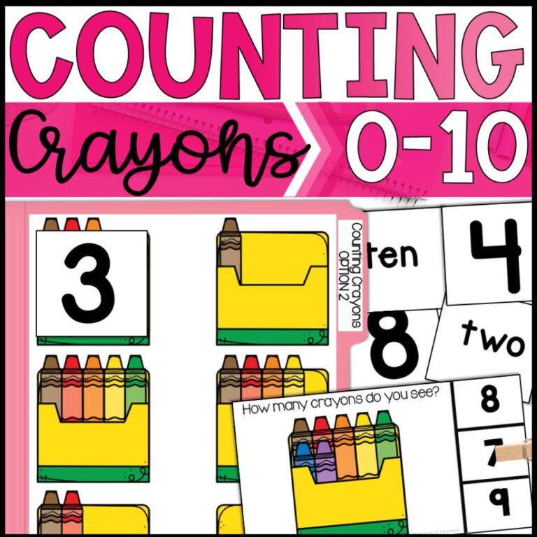 counting crayons 0 to 10 cover