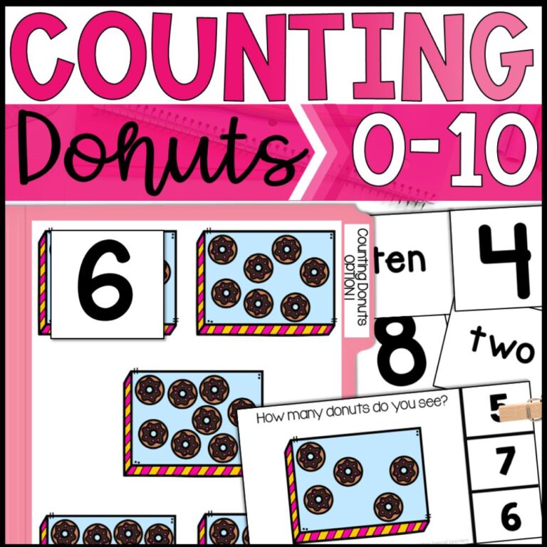 counting donuts 1 to 10 cover