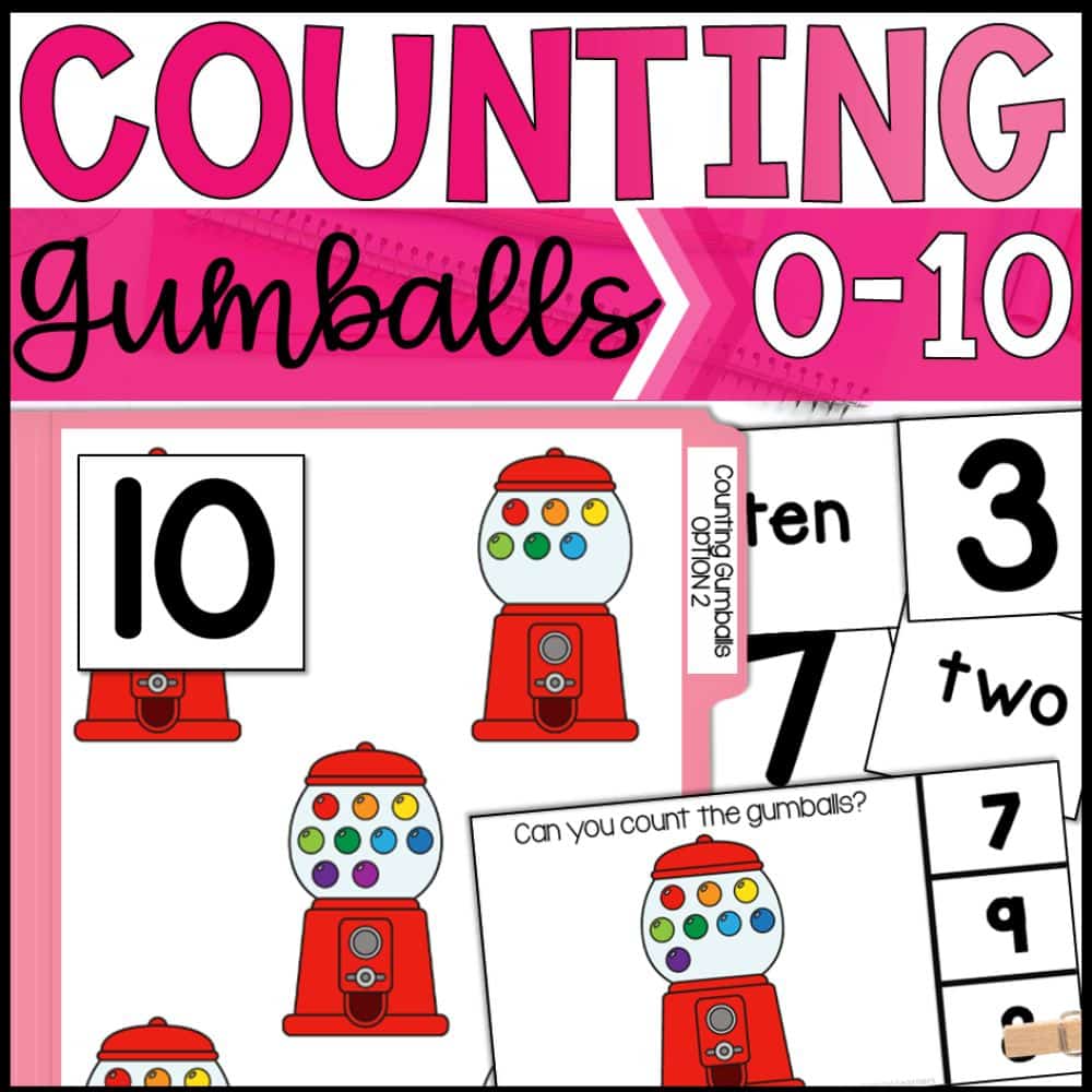 counting gumballs 0 to 10 cover