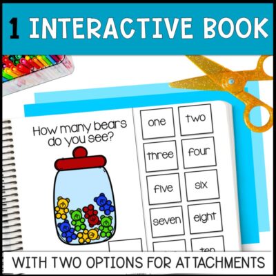 counting gummy bears 0 to 10 interactive book