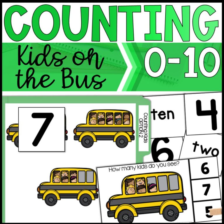 counting kids on the bus 0 to 10 cover
