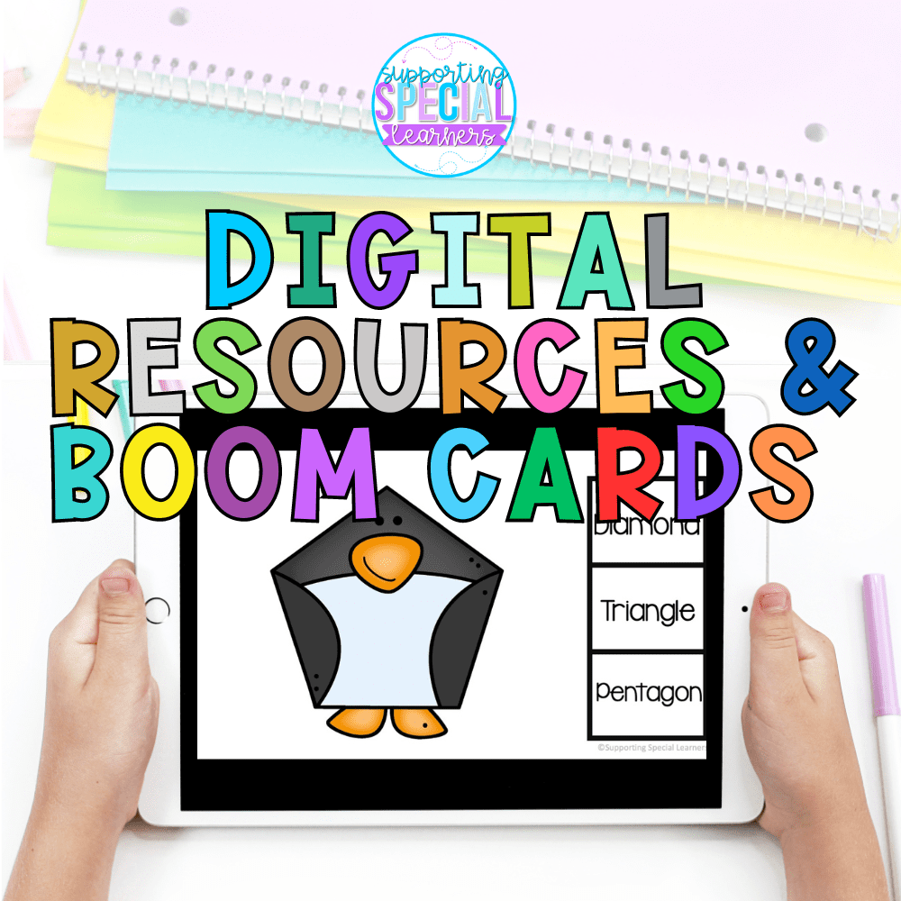 digital resources and boom cards collections cover