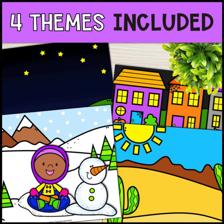 errorless learning mats bundle 4 themes included