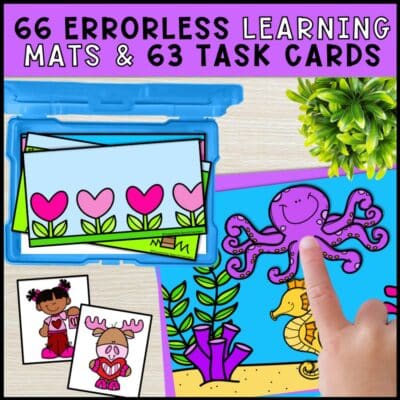 errorless learning mats bundle 66 errorless learning mats and 63 task cards