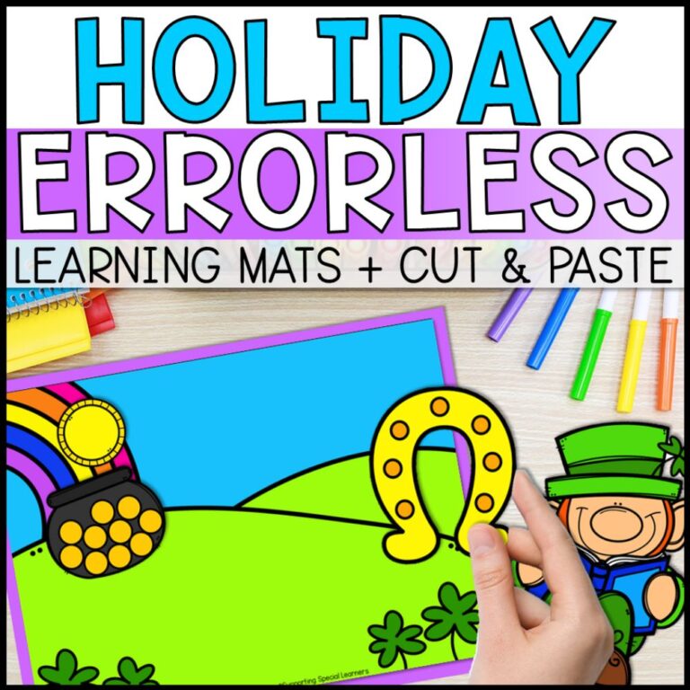 holiday theme errorless learning cover