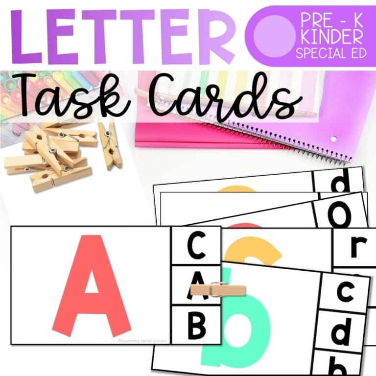 letter task cards cover